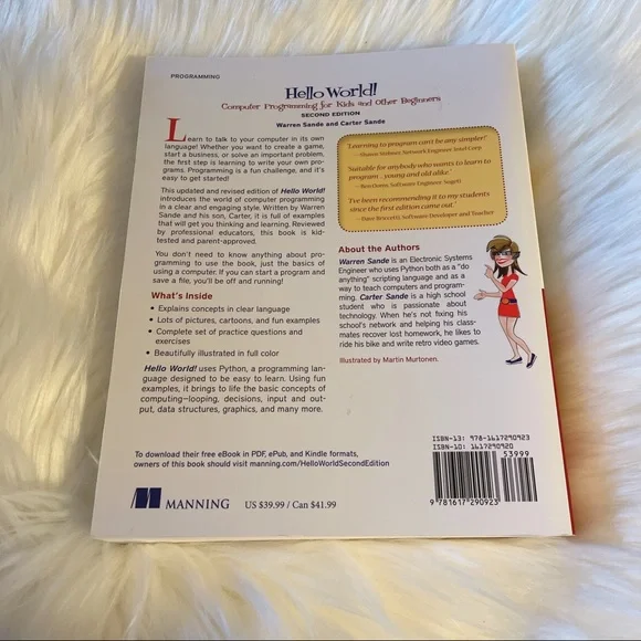 Hello World Computing Programming for Kids 2nd Ed - Picture 2 of 6